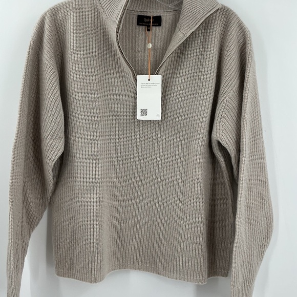 Quince Mongolian Cashmere Fisherman Quarter Zip Sweater xs - Picture 2 of 6